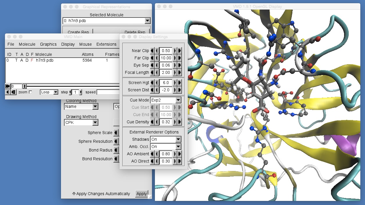 Image showing the display settings box